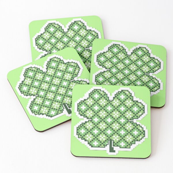 Item preview, Plaid Shamrock- Green Background designed and sold by JessCauseStitch.