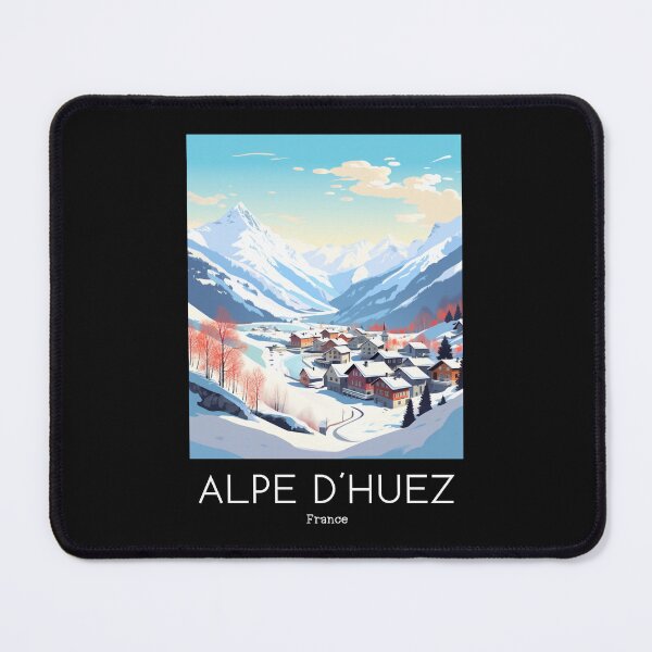 Item preview, A Vintage Travel Illustration of Alpe d´Huez - France designed and sold by GoodOldVintage.