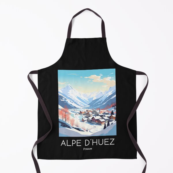 Item preview, A Vintage Travel Illustration of Alpe d´Huez - France designed and sold by GoodOldVintage.