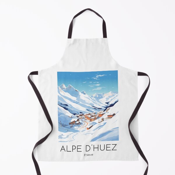 Item preview, A Vintage Travel Illustration of Alpe d´Huez - France designed and sold by GoodOldVintage.