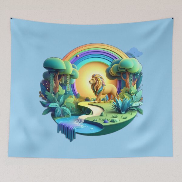 Item preview, Enchanted Forest Lion designed and sold by byvarol.