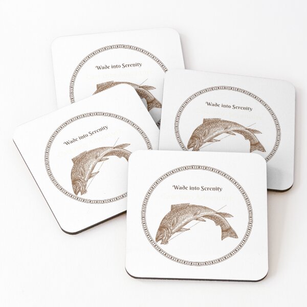 Item preview, Wade Into Serenity Fly Fishing Design designed and sold by TheBrickHouseCo.
