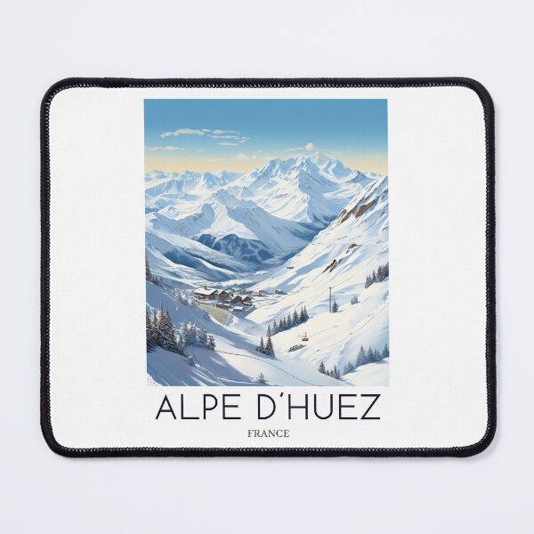 Item preview, A Pop Art Travel Print of Alpe d´Huez - France designed and sold by StudioRedKoala.