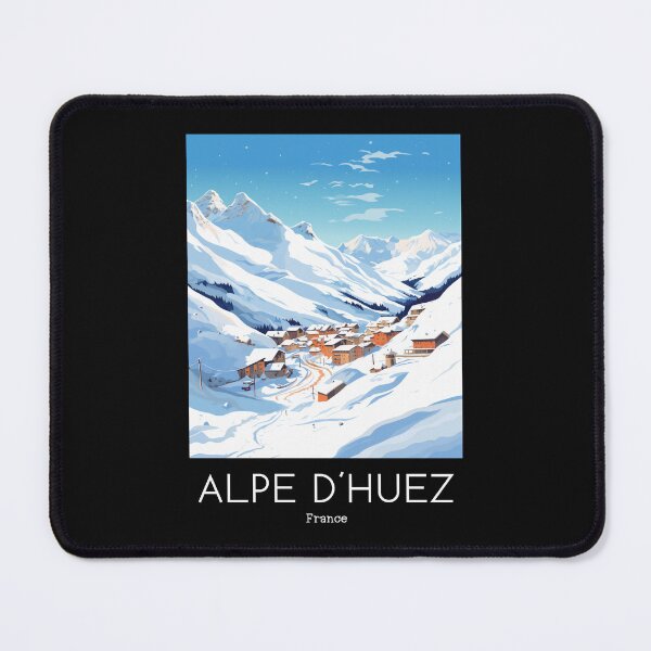 Item preview, A Vintage Travel Illustration of Alpe d´Huez - France designed and sold by GoodOldVintage.