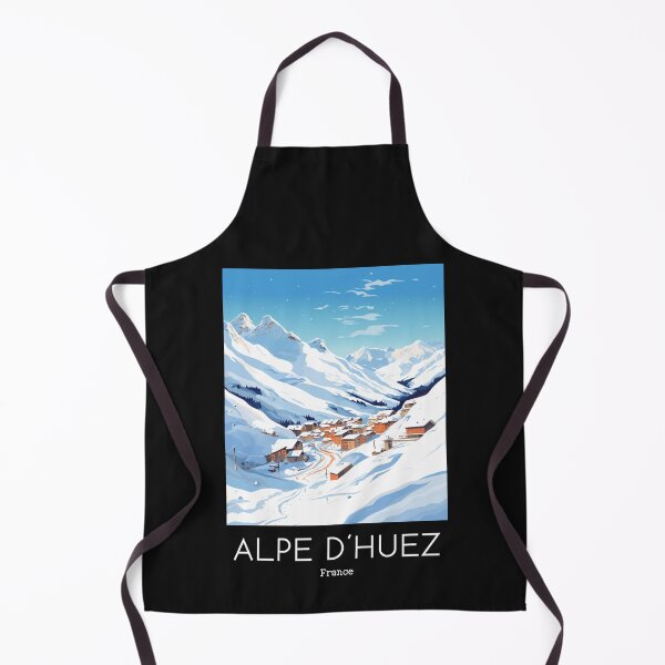 Item preview, A Vintage Travel Illustration of Alpe d´Huez - France designed and sold by GoodOldVintage.