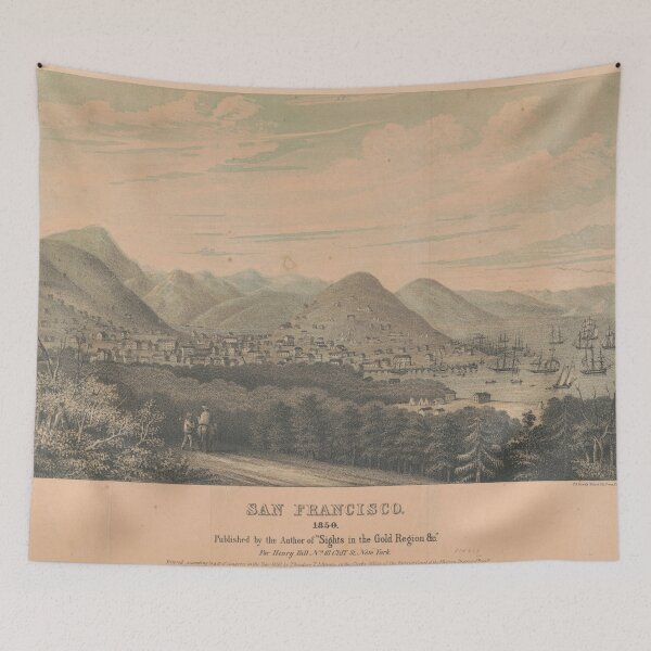 Item preview, Vintage Pictorial Map of San Francisco CA (1850) designed and sold by BravuraMedia.