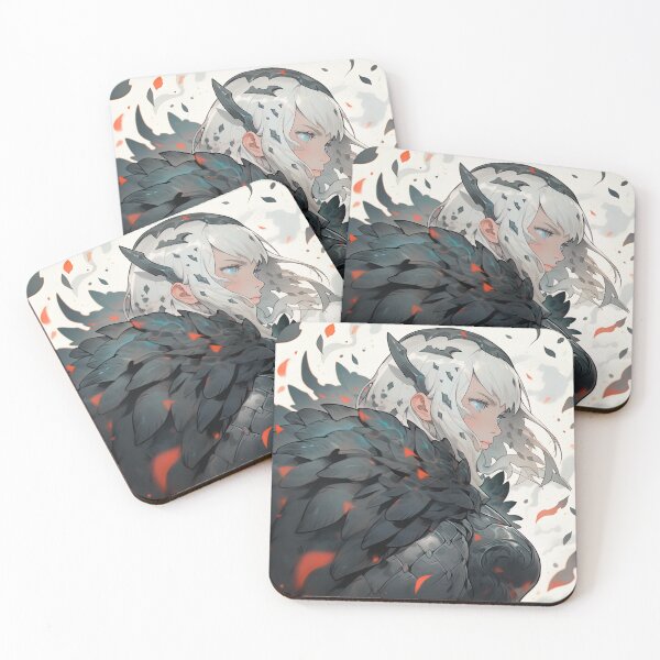 Item preview, Beautiful Feathered Cloak Warrior Knight Anime Girl designed and sold by bubblegoth.
