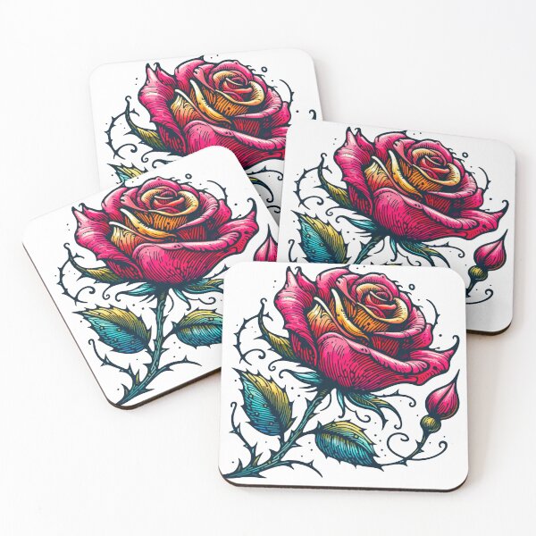 Item preview, Thorny Rose Pin Up Style Art designed and sold by Star-Fragment.