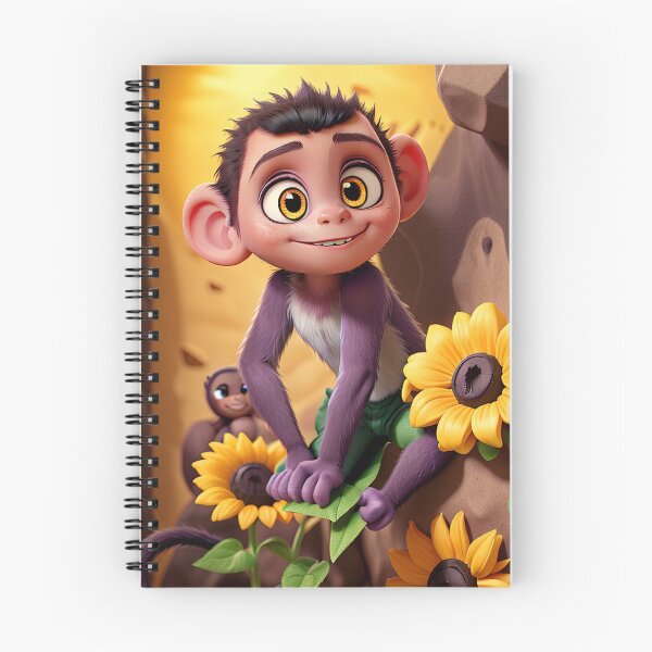 Item preview, Monkey Sunflower, nature, funny, cute, children, animal,  cheerful, fun,forest, designed and sold by Cyber Kids.