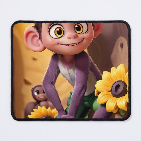 Item preview, Monkey Sunflower, nature, funny, cute, children, animal,  cheerful, fun,forest, designed and sold by Cyber Kids.