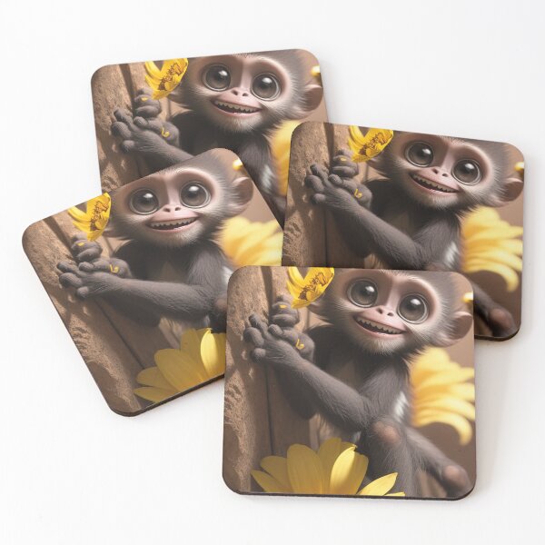 Item preview, Monkey Sunflower, nature, funny, cute, children, animal,  cheerful, fun,forest, designed and sold by Cyber Kids.