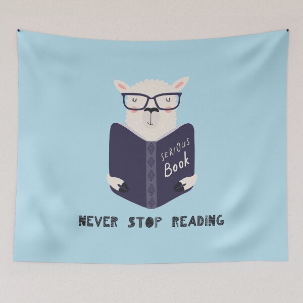 Item preview, Serious Book Llama designed and sold by Monkey-Bar.