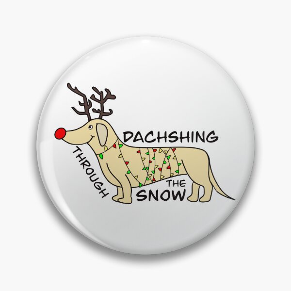 Item preview, Dachshing Through the Snow Dachshund  designed and sold by BeauceronArt.