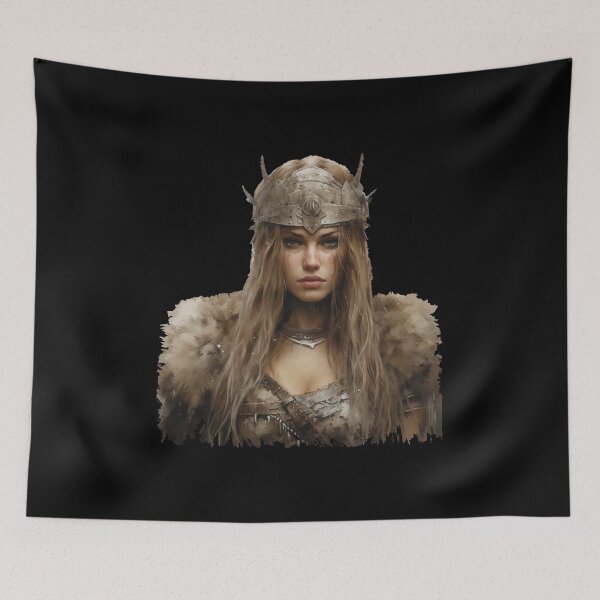 Item preview, Viking shield maiden design Valhalla designed and sold by Andrea-Design.