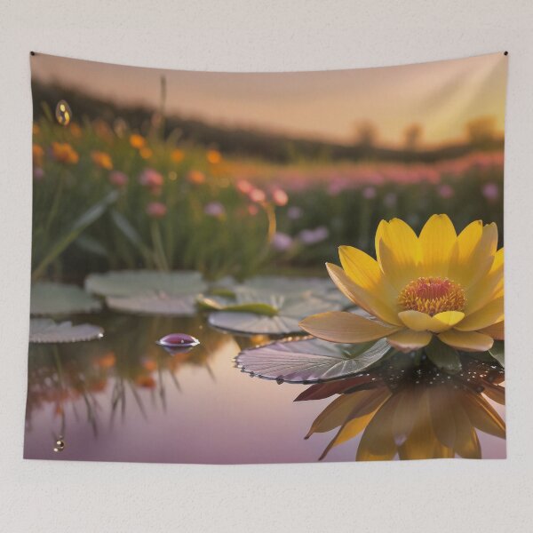 Item preview, Dawn's Serenity: Blooming Garden designed and sold by PanoramaPrints.