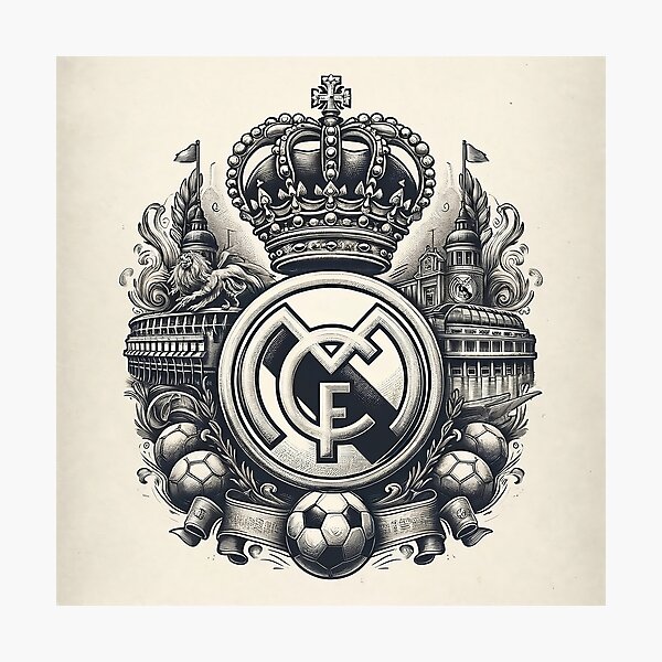 Item preview, Real Madrid Vintage Logo designed and sold by badazzl.