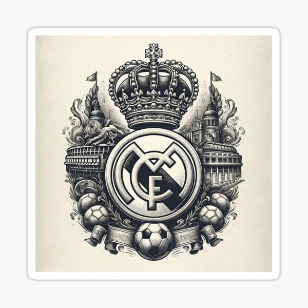 Real Madrid logo decorative sticker