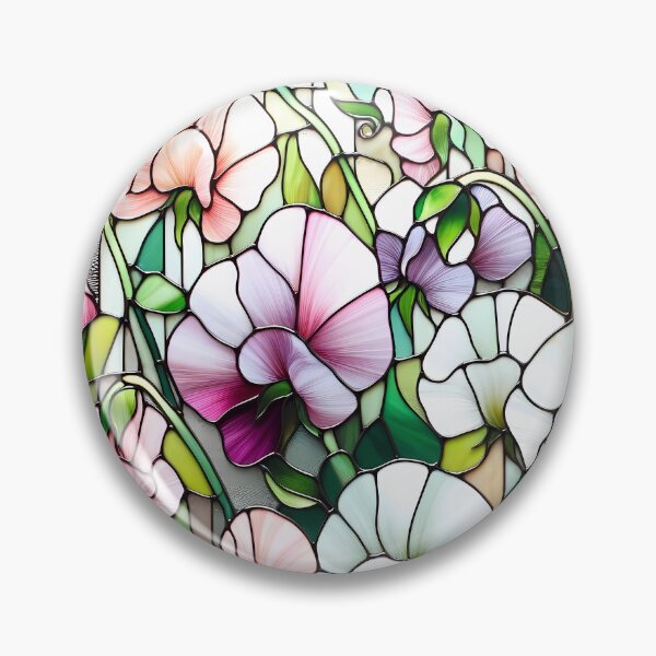 Item preview, Stained Glass Sweet Pea Serenade designed and sold by Matt's Artificial Nature.