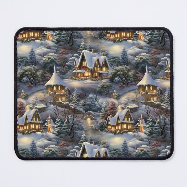 Item preview, Christmas Cottage Pattern designed and sold by Sacred-Circle.
