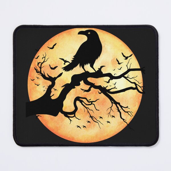 Item preview, Dark gothic raven in full moon designed and sold by erozzz.