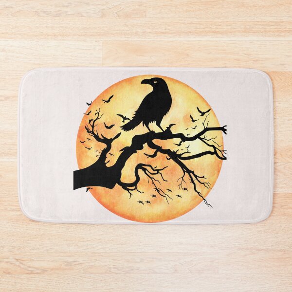 Item preview, Dark gothic raven in full moon designed and sold by erozzz.