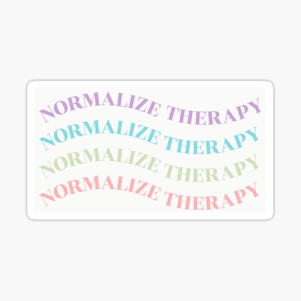 NORMALIZE THERAPY Glossy Sticker