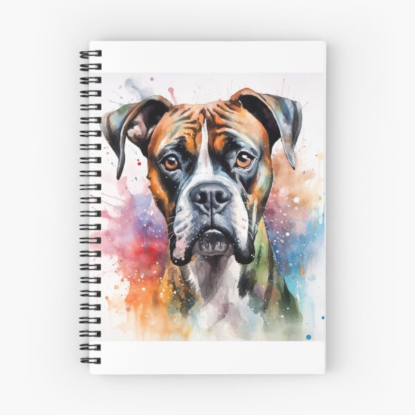 Item preview, Pintura al agua amante del boxeador de belleza designed and sold by SmileshareShop.