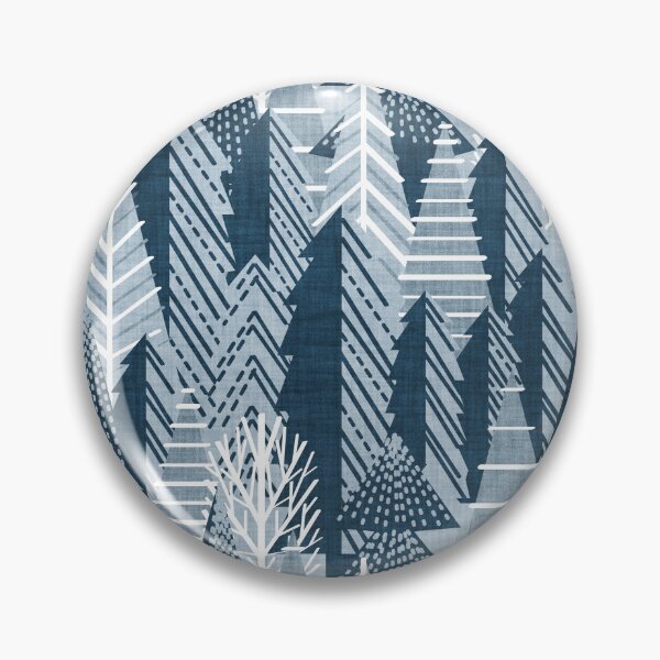 Item preview, Winter forest // pastel and nile blue faux textured cozy pine trees  designed and sold by SelmaCardoso.