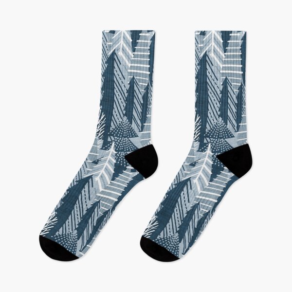 Item preview, Winter forest // pastel and nile blue faux textured cozy pine trees  designed and sold by SelmaCardoso.