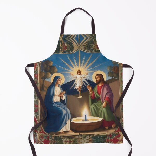 Item preview, Advent Christmas Mother of God, St. Joseph with baby Jesus designed and sold by JaroDesign2023.