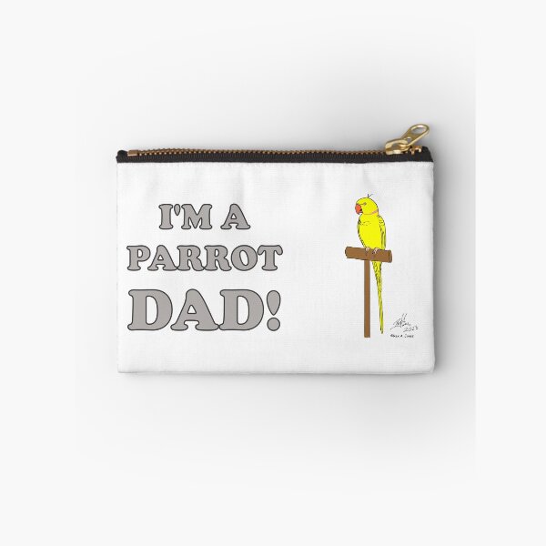 Item preview, I'm a Parrot Dad - Yellow Indian Ringneck Parrot designed and sold by Laughing Parrot Studio.