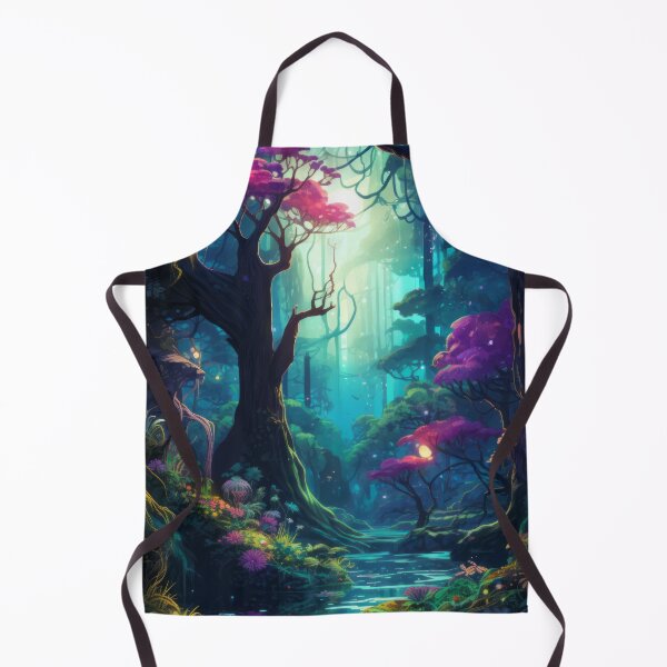 Item preview, Enchanted Rainforest Retreat - Vibrant Night Stream designed and sold by kawaiidoodlesuk.