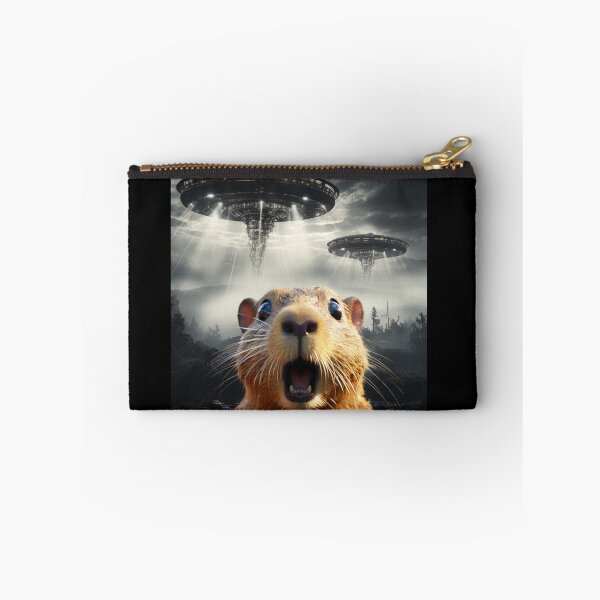 Item preview, Capybara Selfie with UFOs designed and sold by Master-Print.