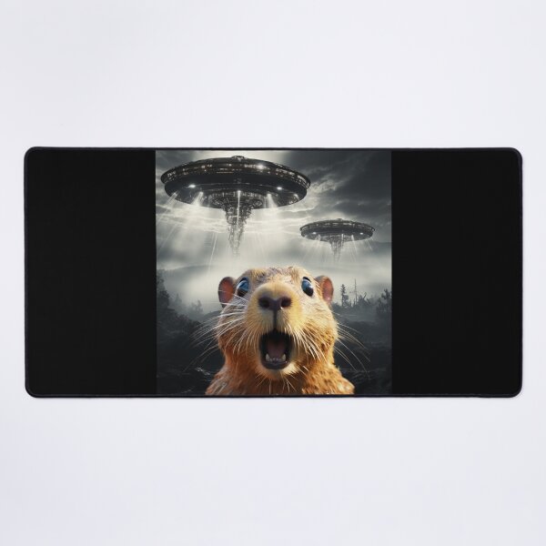 Item preview, Capybara Selfie with UFOs designed and sold by Master-Print.