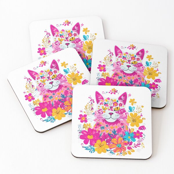 Item preview, Pretty Floral Cat  designed and sold by Fredster1966.