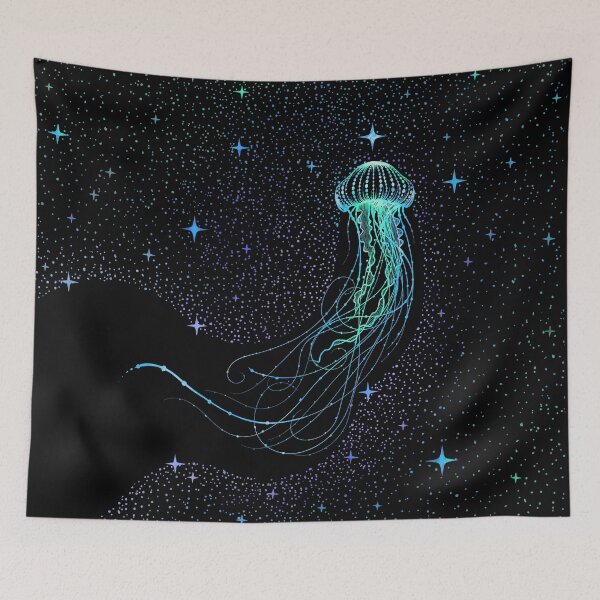 Item preview, Starry jellyfish - Colored designed and sold by AlirizaCAKIR.