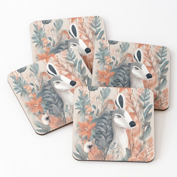 Item preview, Serene Encounter: Deer Amidst a Tapestry of Blooms designed and sold by Raffaellek.