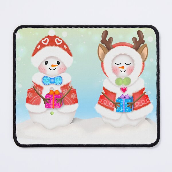 Item preview, Snowman and his friend ,merry Christmas designed and sold by Florencute.