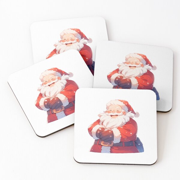 Item preview, Cute Kawaii Merry Christmas Santa Claus Happy designed and sold by CozyKawaiiArt.