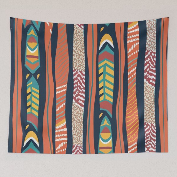 Item preview, Colorful stripes pattern designed and sold by LuckyFamily.