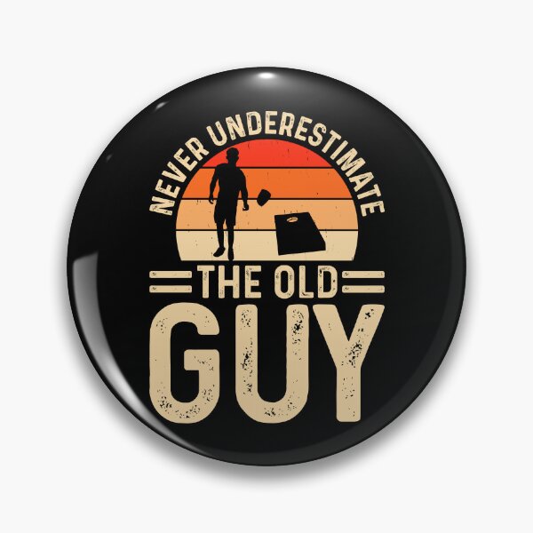 Item preview, Never Underestimate The Old Guy Retro Design - Baggo Team Bean Bag Toss Game - Funny Cornhole Player Vintage designed and sold by naworas.