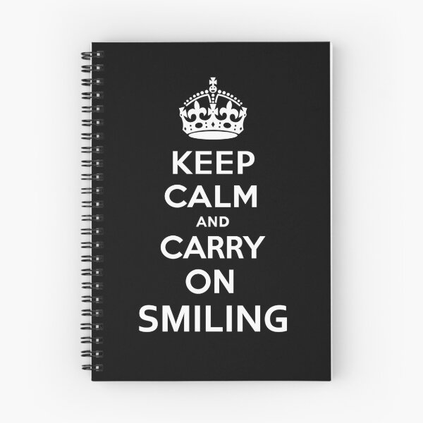 Item preview, Keep Calm and Carry on Smiling (White lettering) designed and sold by InterestingImag.