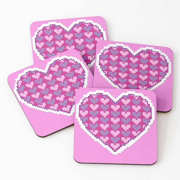 Item preview, Heart of Hearts- Pink Background designed and sold by JessCauseStitch.