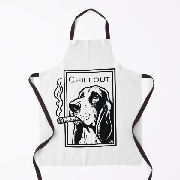 Item preview, Basset hound smoking a cigar designed and sold by hallucino.