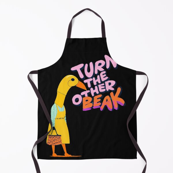Item preview, Funny Yellow Duck Turn the other Beak Pun designed and sold by Nature's Fancy.
