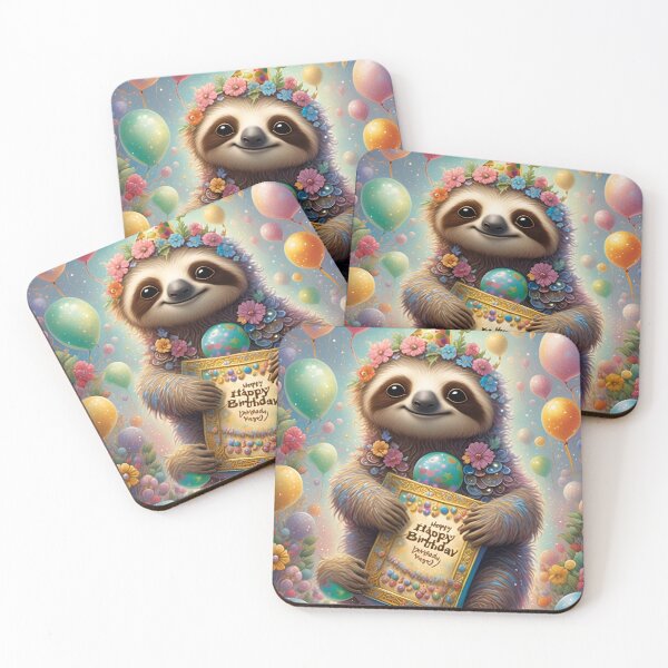 Item preview, Sloth. Happy Birthday. designed and sold by SoniaSarkali.