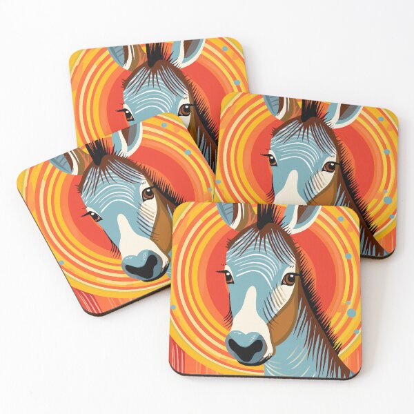 Item preview, Hued Equine Portrait designed and sold by EnchantArtCo.