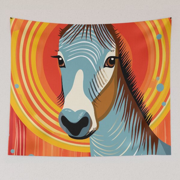 Item preview, Hued Equine Portrait designed and sold by EnchantArtCo.