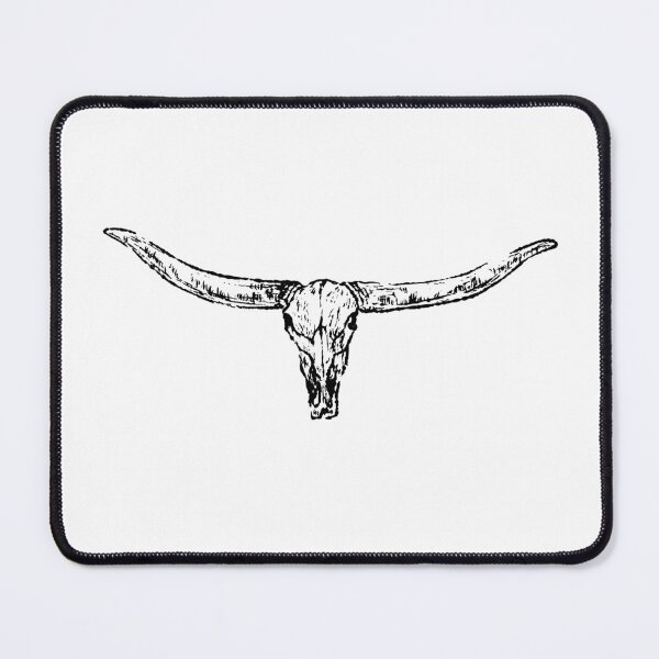 Item preview, Western Black and White Ox Head designed and sold by pedersenscout.