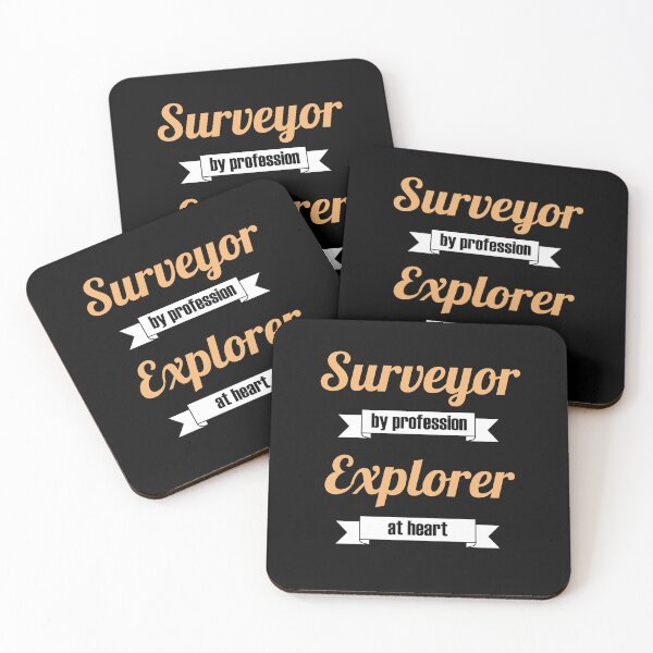 Item preview, Surveyor by profession Explorer at heart surveyor design designed and sold by Marc Molenaar.